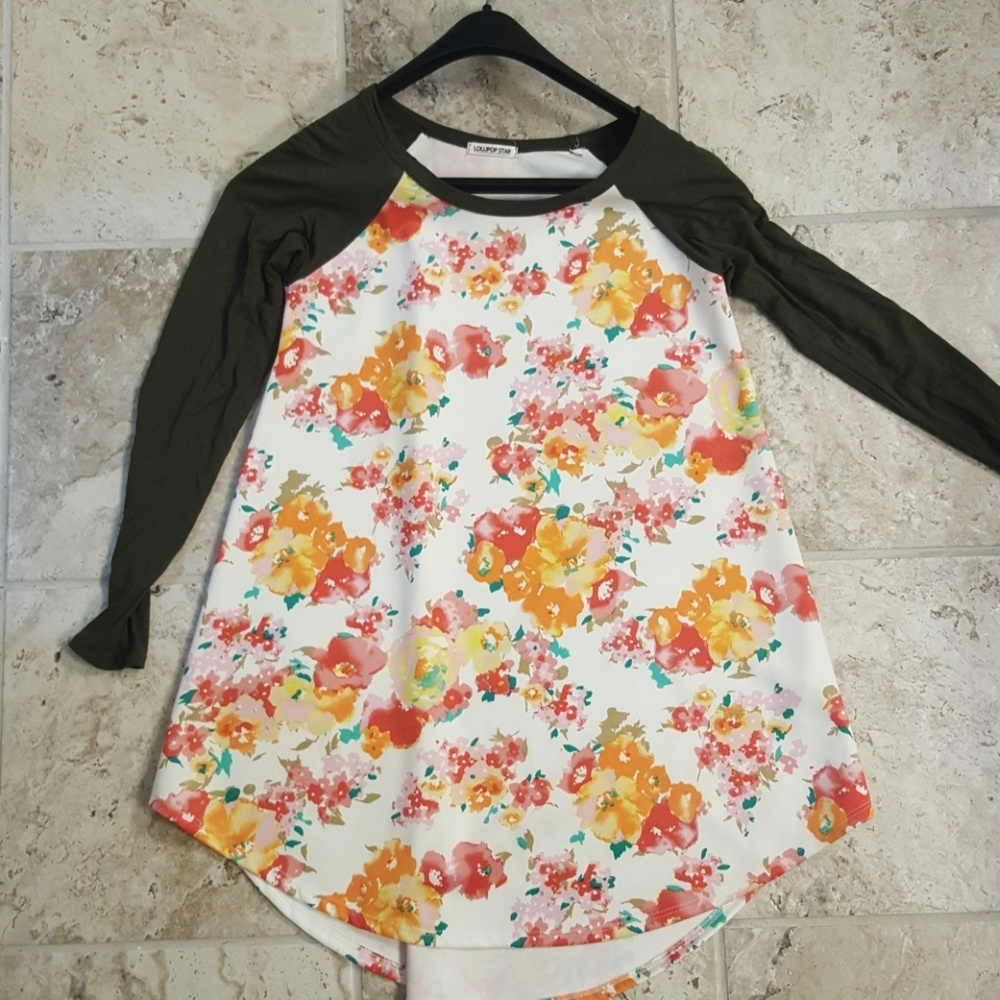 Lollipop Star Raglan shirt